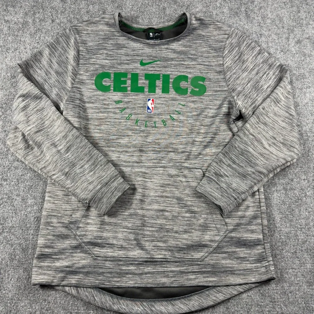 Nike Boston Celtics Sweatshirt Mens Large NBA Basketball Dri-FIT Long Sleeve